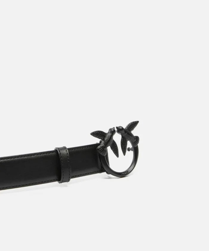 Women Belts Pinko Belt With Colored Buckle 3cm Limo Black Block Colour Women Belts Pinko Belt With Colored Buckle 3cm Limo Black Block Colour