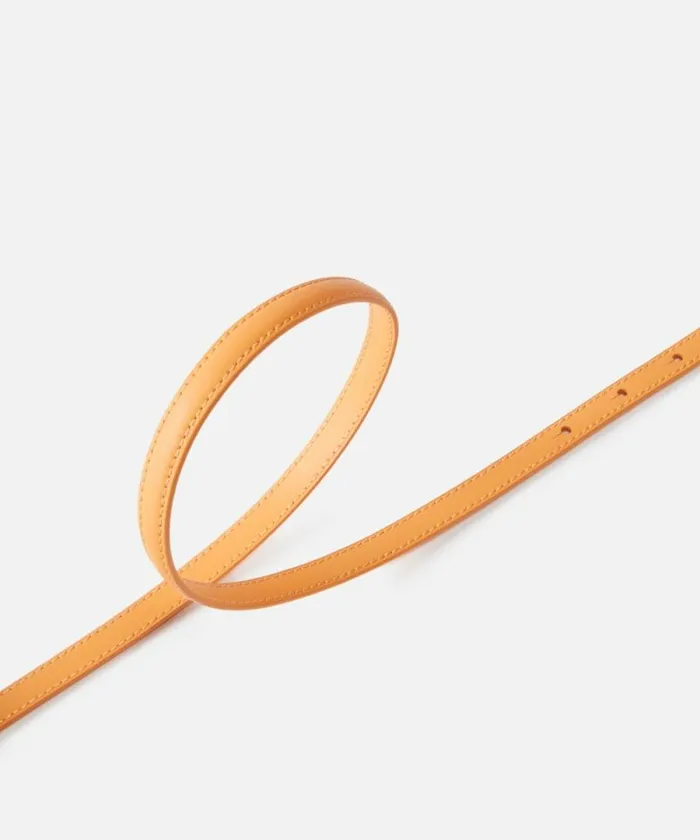 Women Belts Pinko Superthin Colourblock Love Birds Belt 1cm Pumpkin Colour Block Women Belts Pinko Superthin Colourblock Love Birds Belt 1cm Pumpkin Colour Block