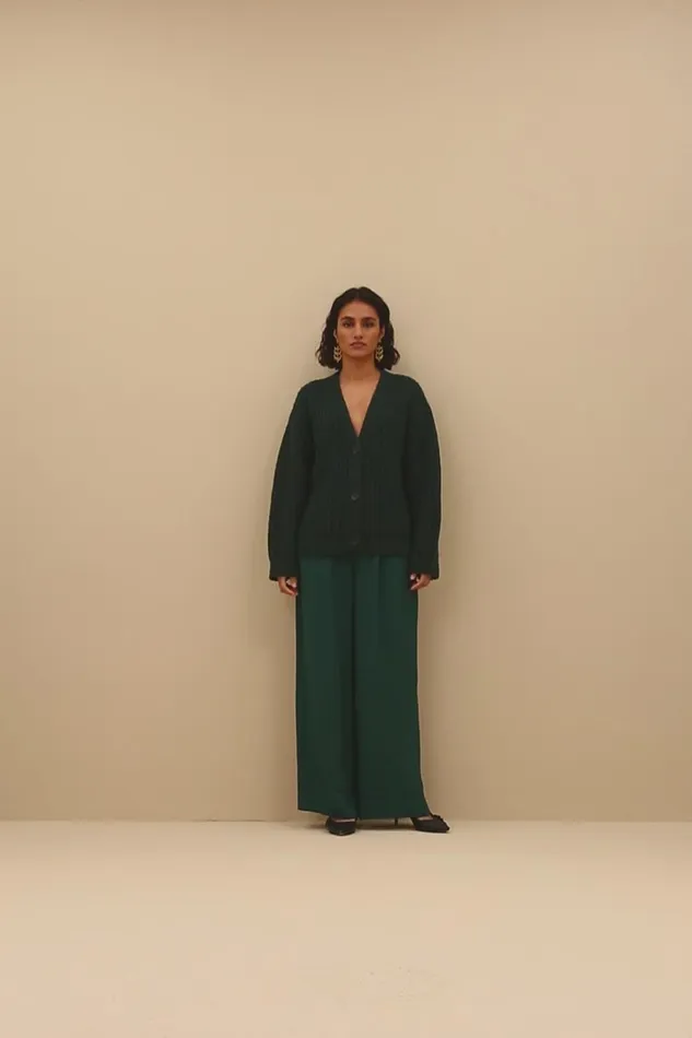 Women Bobbi Cardigan Dark Green Bybar Cardigans