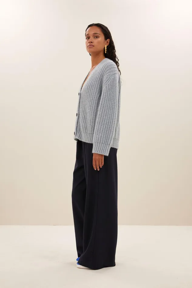Women Bobbi Cardigan Steel Blue Bybar Cardigans