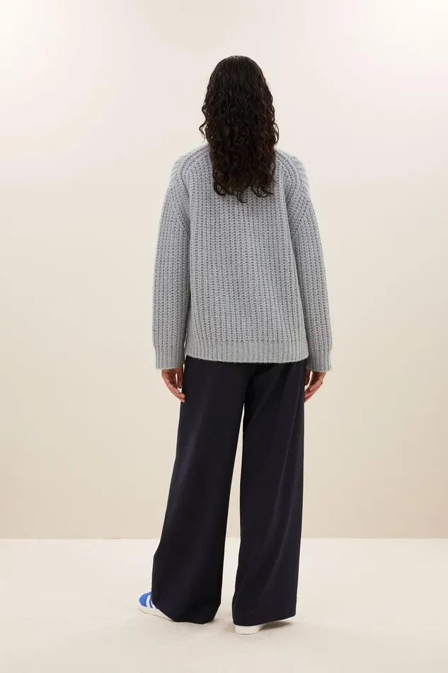Women Bobbi Cardigan Steel Blue Bybar Cardigans