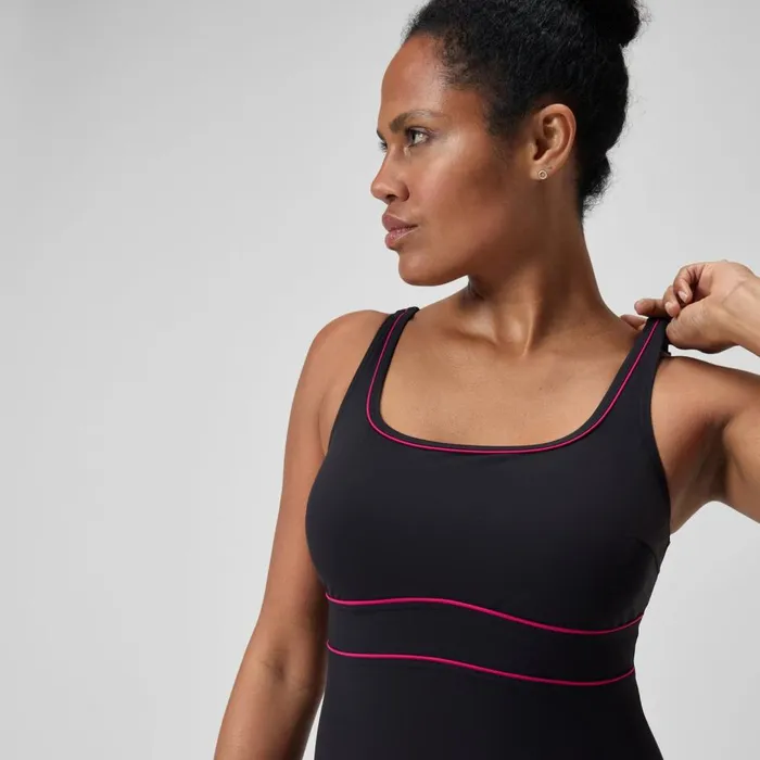 Women BodyShaping Speedo Women039s Shaping Contour Eclipse Swimsuit BlackPurple Women BodyShaping Speedo Women039s Shaping Contour Eclipse Swimsuit BlackPurple