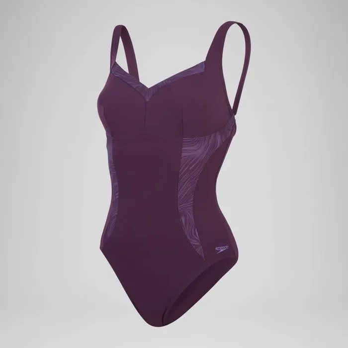 Women BodyShaping Speedo Women039s Shaping Printed LunaElustre Swimsuit Purple Women BodyShaping Speedo Women039s Shaping Printed LunaElustre Swimsuit Purple