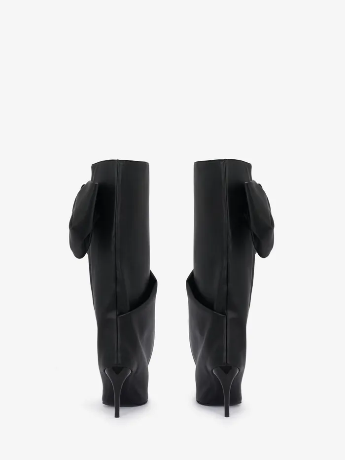 Women Boots Alexander McQueen Armadillo Bow Boot Black