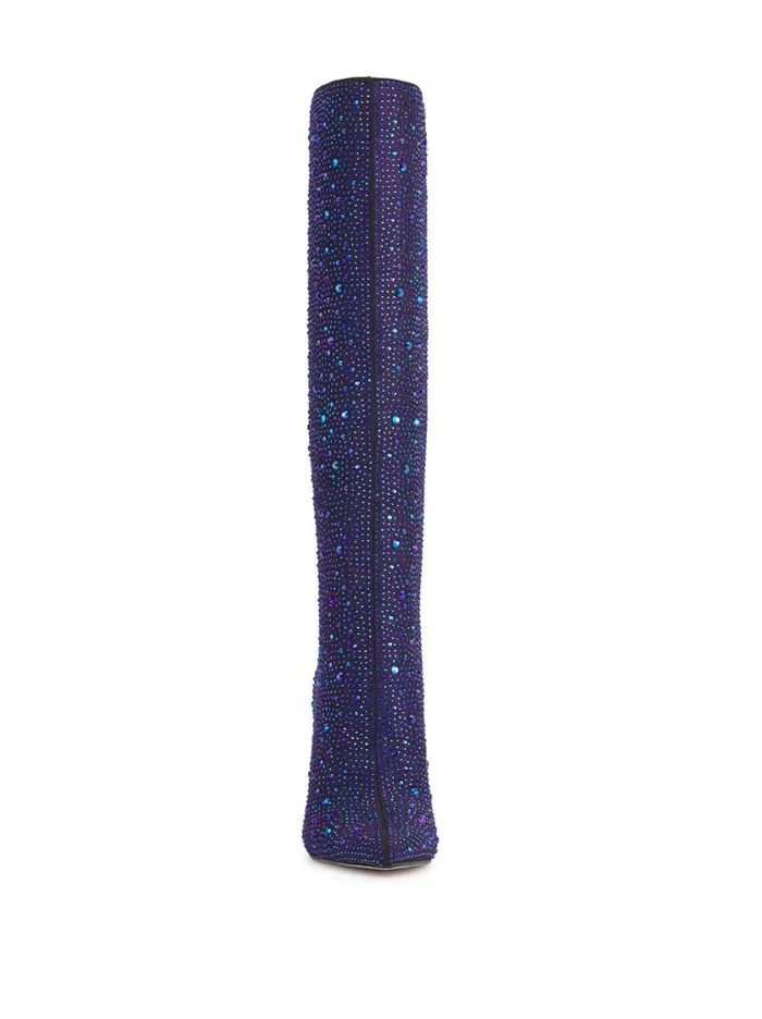 Women Boots and Booties Jessica Simpson Laurel Knee High Boot In Midnight Blue