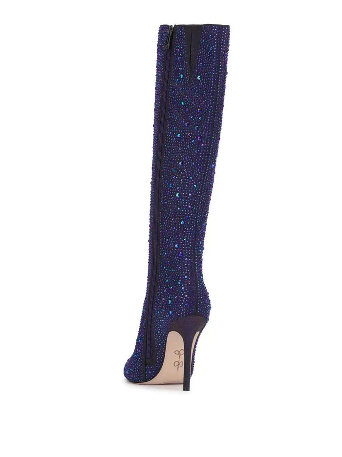 Women Boots and Booties Jessica Simpson Laurel Knee High Boot In Midnight Blue