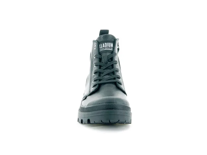 Women Boots PALLADIUM PALLABASE LEATHER Blackblack Women Boots PALLADIUM PALLABASE LEATHER Blackblack