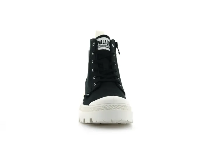 Women Boots PALLADIUM PALLABASE TWILL Black Women Boots PALLADIUM PALLABASE TWILL Black