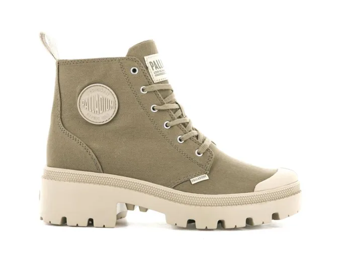 Women Boots PALLADIUM PALLABASE TWILL Butternut