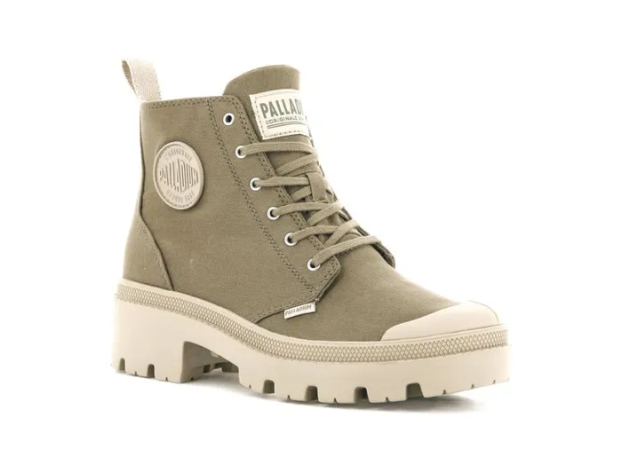 Women Boots PALLADIUM PALLABASE TWILL Butternut Women Boots PALLADIUM PALLABASE TWILL Butternut