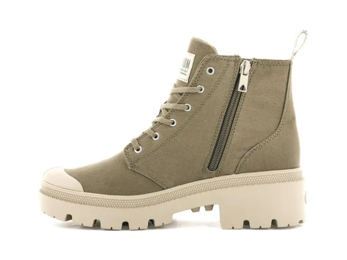Women Boots PALLADIUM PALLABASE TWILL Butternut Women Boots PALLADIUM PALLABASE TWILL Butternut