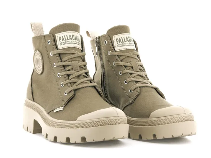 Women Boots PALLADIUM PALLABASE TWILL Butternut Women Boots PALLADIUM PALLABASE TWILL Butternut