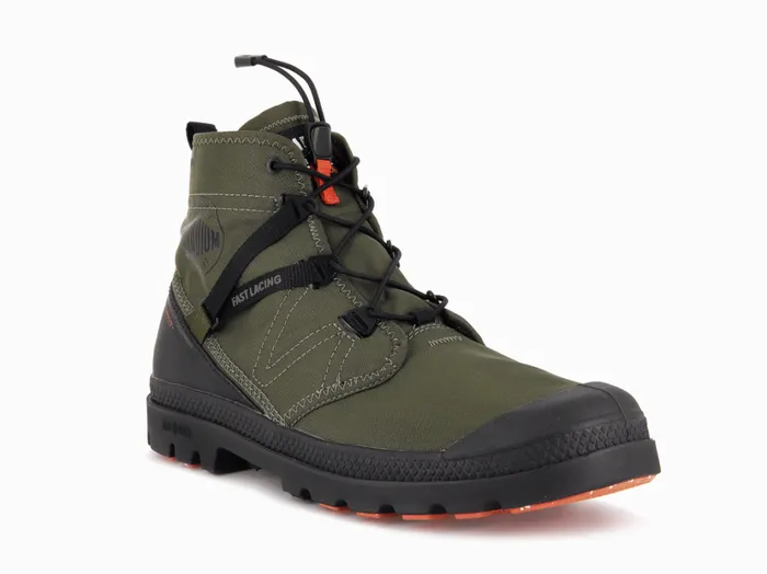 Women Boots PALLADIUM PAMPA TRAVEL LITE WATERPROOF Olive Night Women Boots PALLADIUM PAMPA TRAVEL LITE WATERPROOF Olive Night