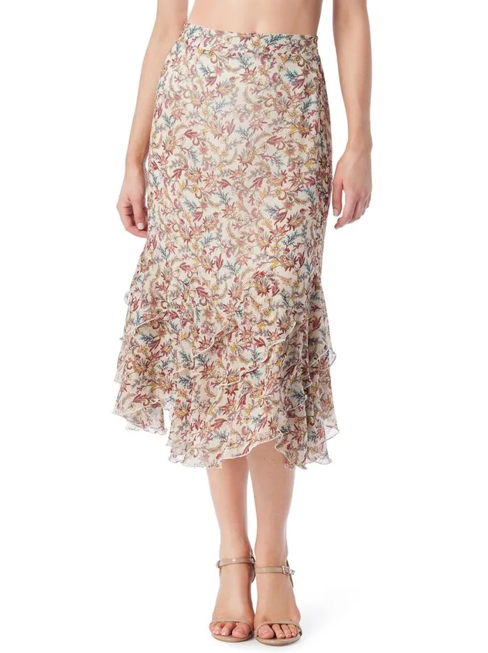 Women Bottoms Jessica Simpson Erie Skirt In Cartoon Florals