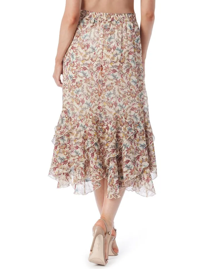 Women Bottoms Jessica Simpson Erie Skirt In Cartoon Florals