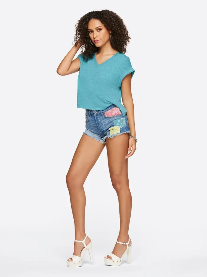 Women Bottoms Jessica Simpson Hug Me High Rise Short In Lovey Dovey