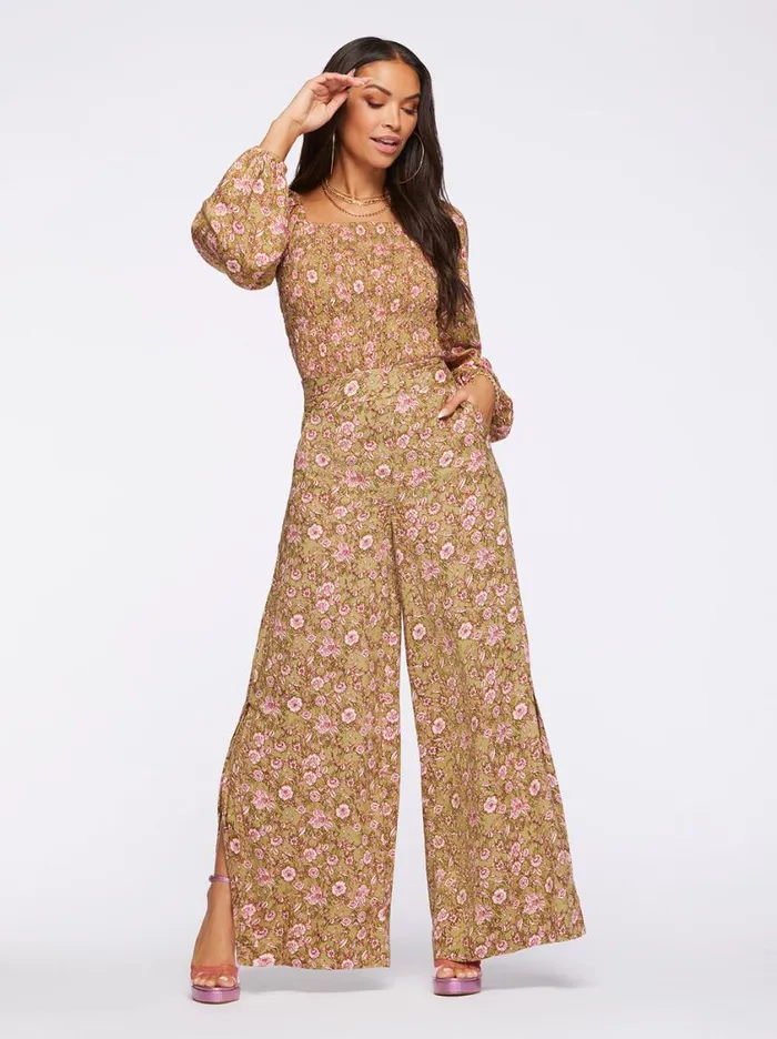 Women Bottoms Jessica Simpson Shaye Pant In Boa Botanical Dots