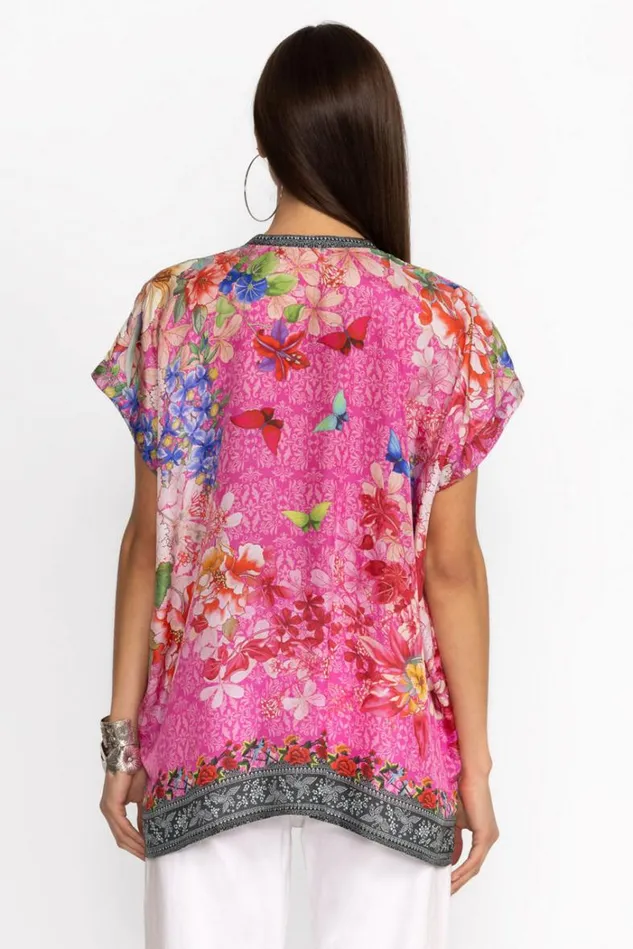 Women BOUQUET FRAME PARADE BLOUSE Frame Johnny Was Tops Women BOUQUET FRAME PARADE BLOUSE Frame Johnny Was Tops
