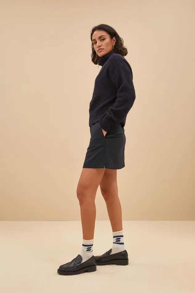 Women Boxy Beau Pullover Midnight Bybar Pullovers
