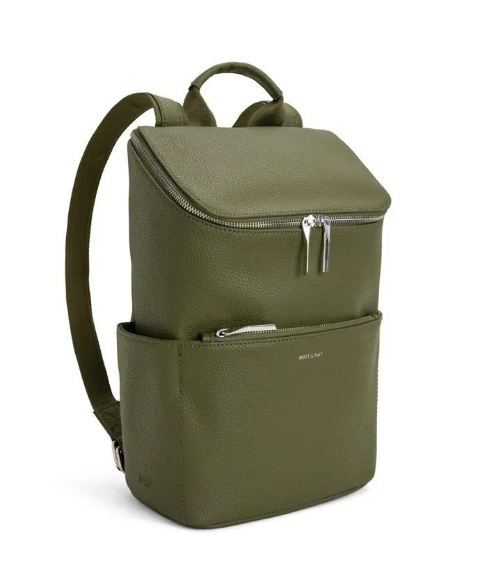Women Brave Vegan Backpack 8211 Purity Meadow Matt and Nat Diaper Bags