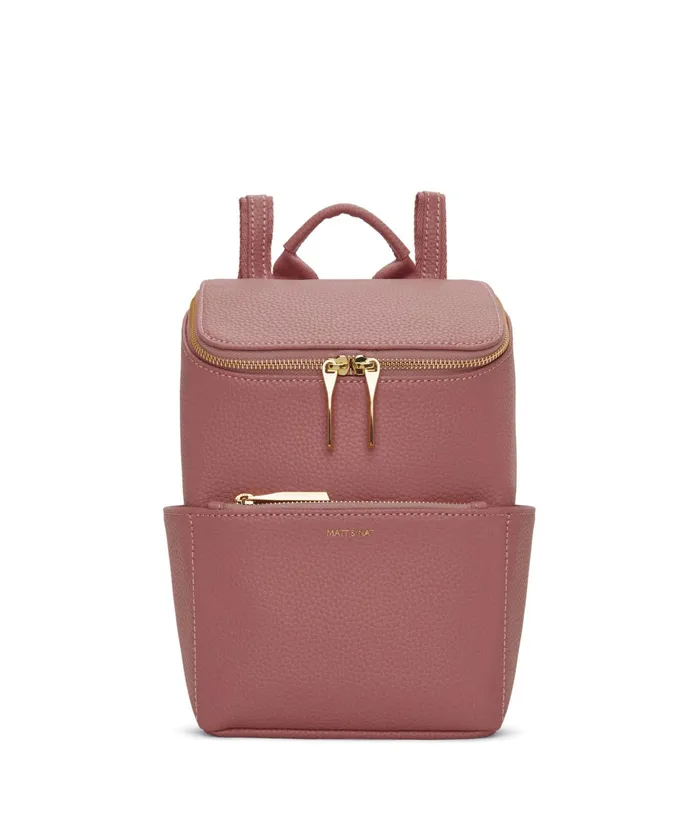 Women Bravesm Small Vegan Backpack 8211 Purity Rose Matt and Nat Backpacks