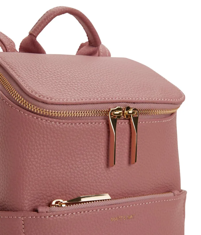 Women Bravesm Small Vegan Backpack 8211 Purity Rose Matt and Nat Backpacks