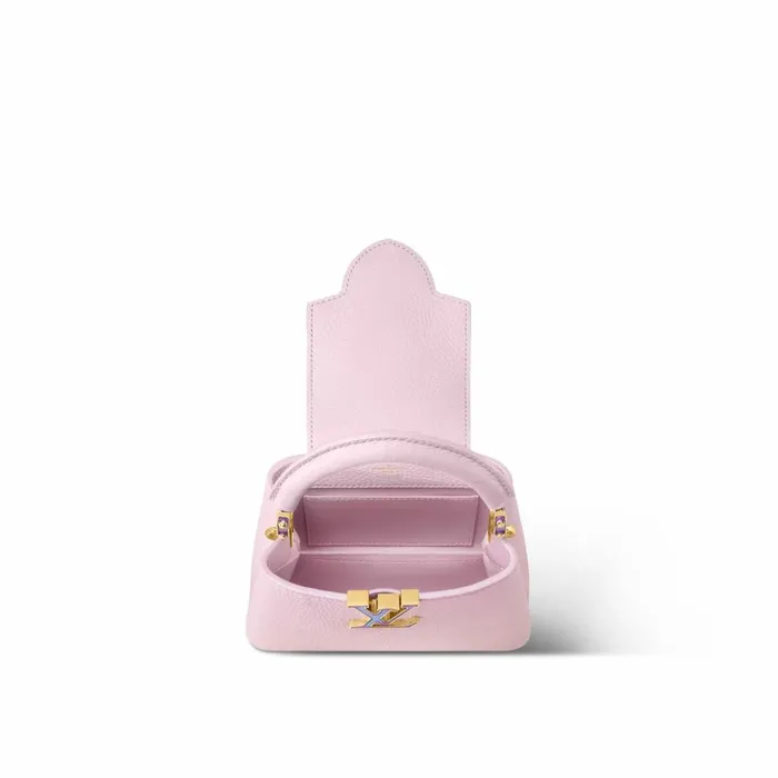 Women Capucines Bag Louis Vuitton Louis Vuitton M23326 LV SKI Capucines Mini Pearly Lilac 8211 Louis Vuitton Handbag Store