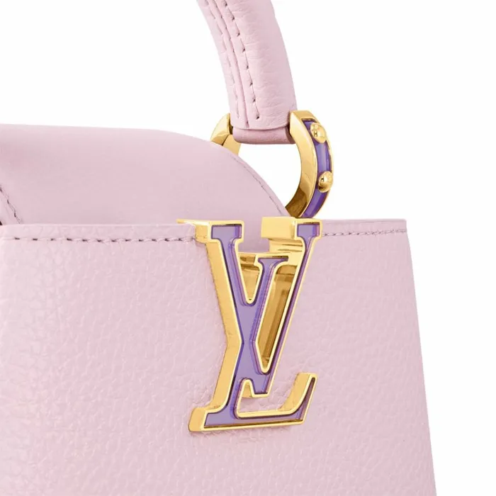 Women Capucines Bag Louis Vuitton Louis Vuitton M23326 LV SKI Capucines Mini Pearly Lilac 8211 Louis Vuitton Handbag Store