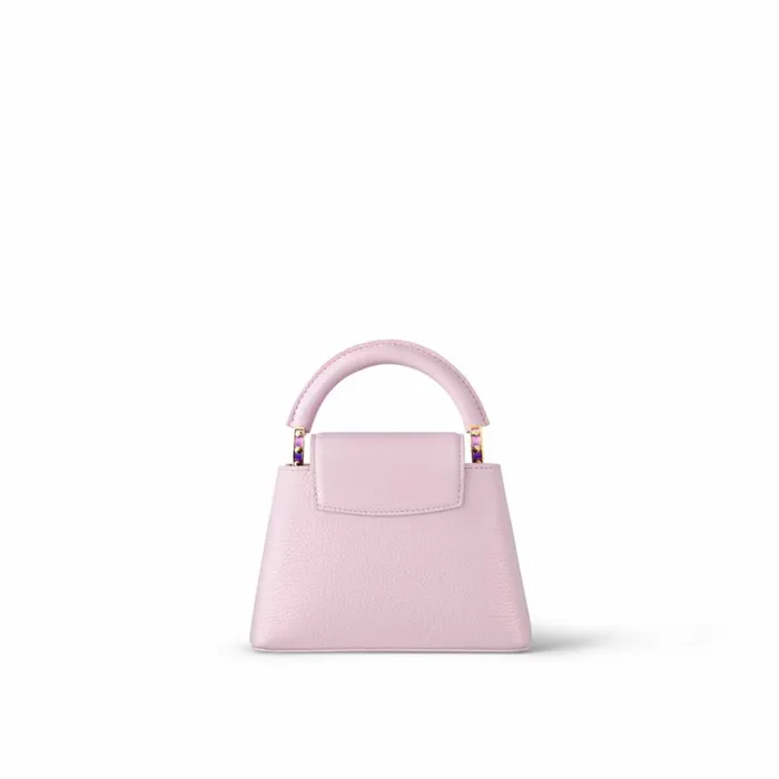 Women Capucines Bag Louis Vuitton Louis Vuitton M23326 LV SKI Capucines Mini Pearly Lilac 8211 Louis Vuitton Handbag Store