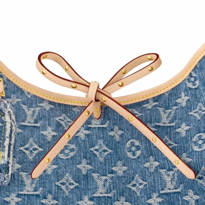 Women CarryAll Bag Louis Vuitton Louis Vuitton M46855 CarryAll MM Denim Blue 8211 Louis Vuitton Handbag Store