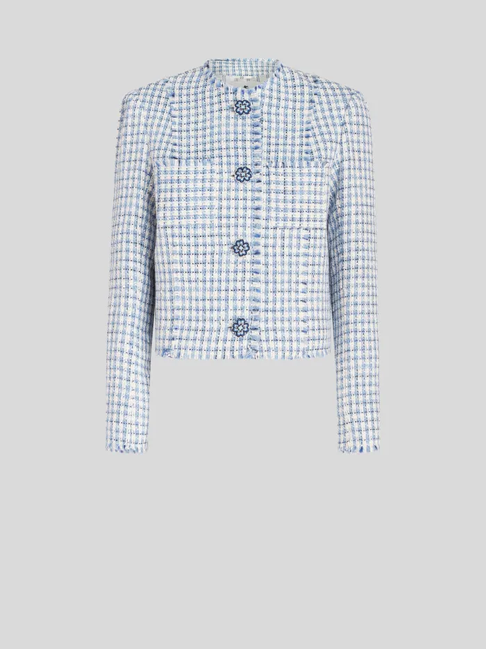 Women Check Boucl Jacket Etro Jackets