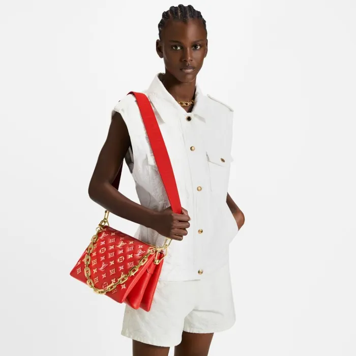 Women Coussin Bag Louis Vuitton Louis Vuitton M22397 Coussin PM Red 8211 Louis Vuitton Handbag Store