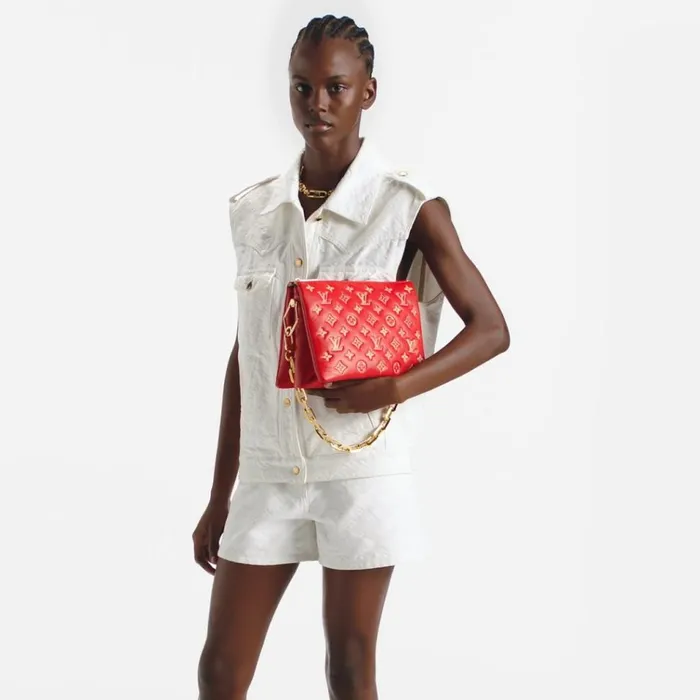 Women Coussin Bag Louis Vuitton Louis Vuitton M22397 Coussin PM Red 8211 Louis Vuitton Handbag Store