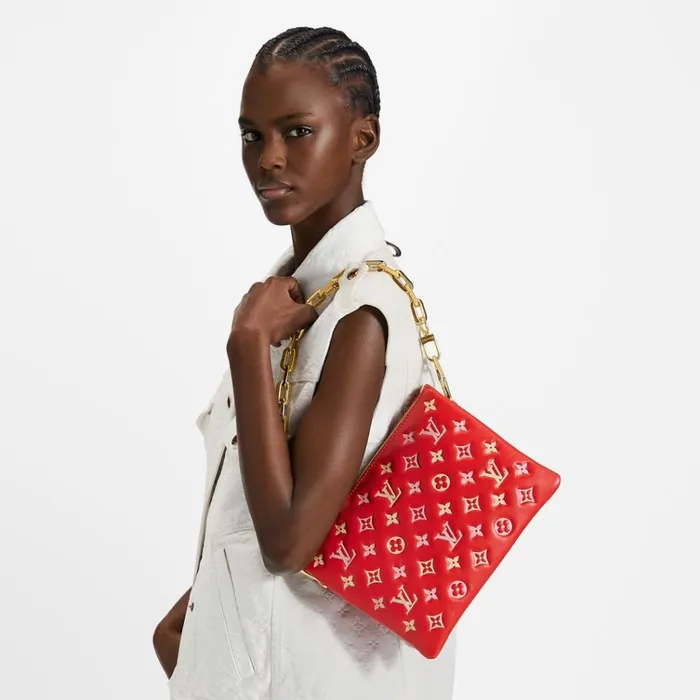 Women Coussin Bag Louis Vuitton Louis Vuitton M22397 Coussin PM Red 8211 Louis Vuitton Handbag Store