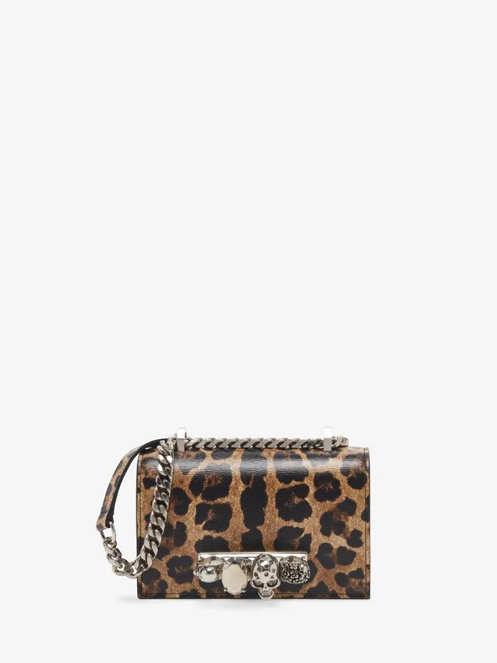Women Crossbody Bags Alexander McQueen Mini Jewelled Satchel Naturalblack