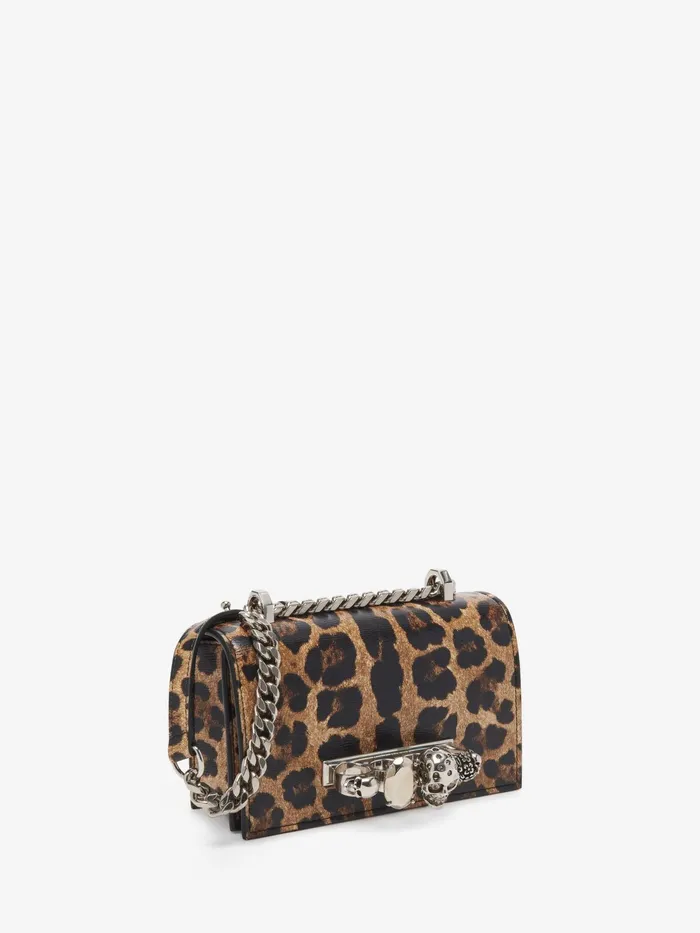 Women Crossbody Bags Alexander McQueen Mini Jewelled Satchel Naturalblack
