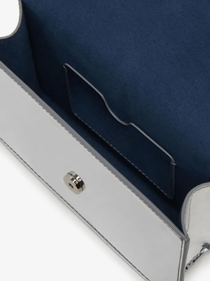 Women Crossbody Bags Alexander McQueen Small Skull Bag Silver