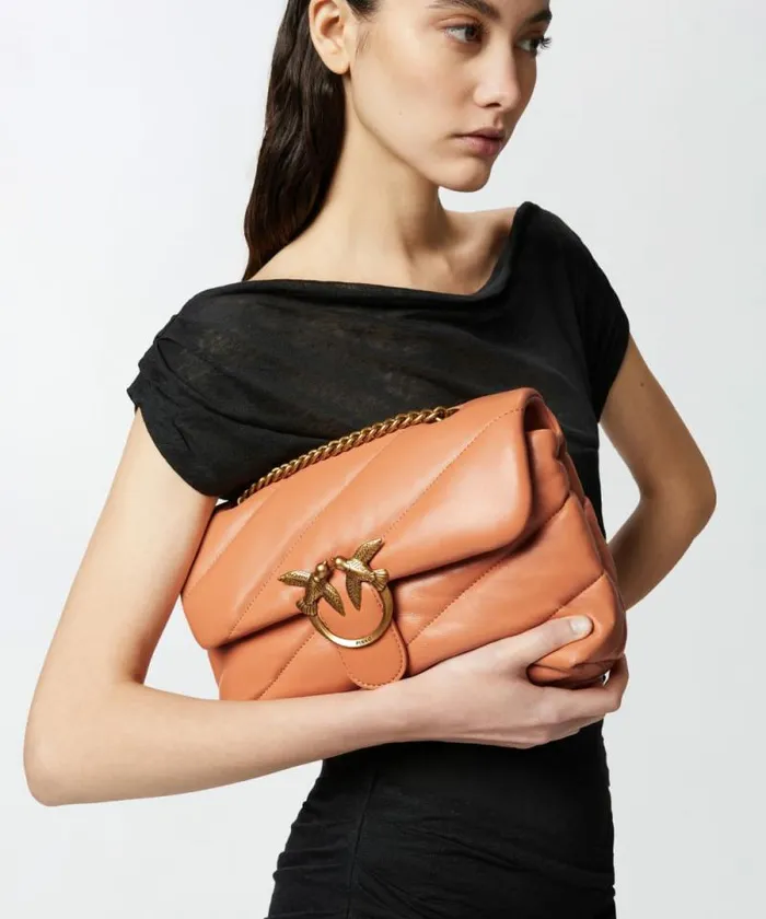 Women Crossbody Bags Pinko Classic Love Bag Puff Maxi Quilt Brandy Orangeantiquegold Women Crossbody Bags Pinko Classic Love Bag Puff Maxi Quilt Brandy Orangeantiquegold