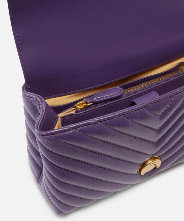 Women Crossbody Bags Pinko Mini Lady Love Bag Puff Chevron Plumantiquegold Women Crossbody Bags Pinko Mini Lady Love Bag Puff Chevron Plumantiquegold