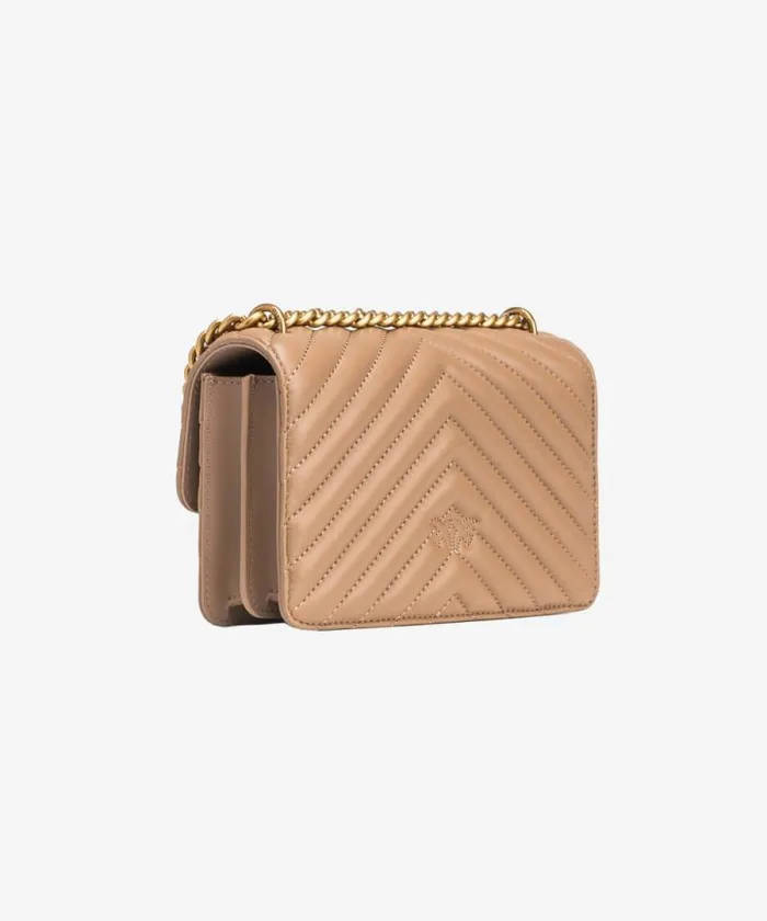 Women Crossbody Bags Pinko Mini Love Bag One Chevron Ginger Biscuitantique Gold Women Crossbody Bags Pinko Mini Love Bag One Chevron Ginger Biscuitantique Gold
