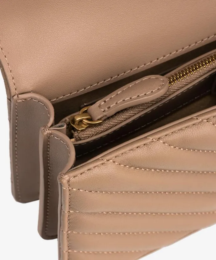 Women Crossbody Bags Pinko Mini Love Bag One Chevron Ginger Biscuitantique Gold Women Crossbody Bags Pinko Mini Love Bag One Chevron Ginger Biscuitantique Gold