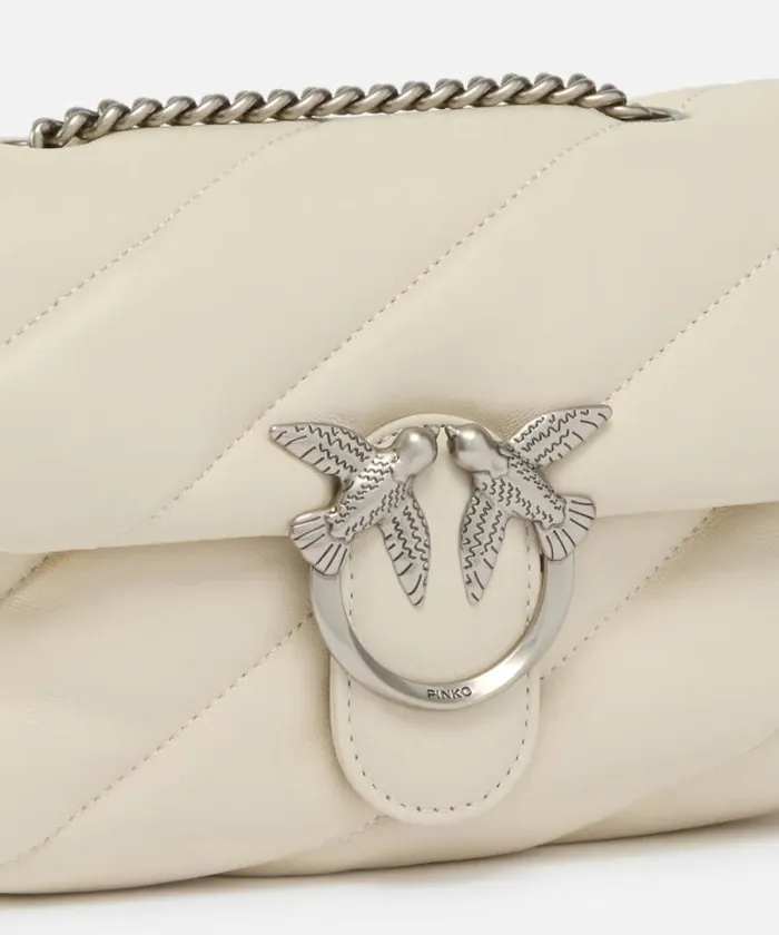 Women Crossbody Bags Pinko Mini Love Bag Puff Maxi Quilt Whitewhiteold Silver Women Crossbody Bags Pinko Mini Love Bag Puff Maxi Quilt Whitewhiteold Silver