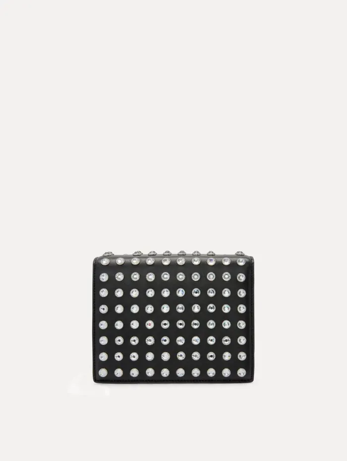 Women Crystal Stud Mini TRO Bag Black Oscar De La Renta Handbags Women Crystal Stud Mini TRO Bag Black Oscar De La Renta Handbags
