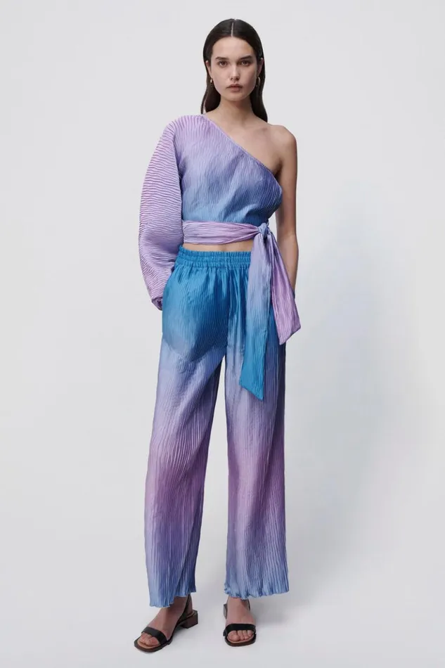 Women Dante Ombre Coverup Pant Lilac Ombre Jonathan Simkhai Swimwear