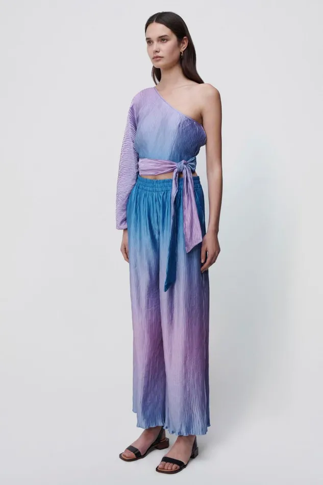 Women Dante Ombre Coverup Pant Lilac Ombre Jonathan Simkhai Swimwear