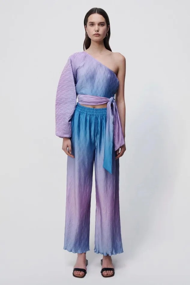 Women Dante Ombre Coverup Pant Lilac Ombre Jonathan Simkhai Swimwear