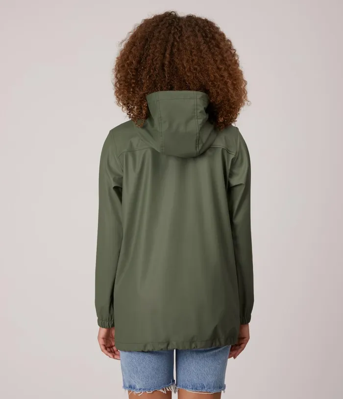 Women Demee WomenS Rain Jacket Green Matt and Nat Raincoats