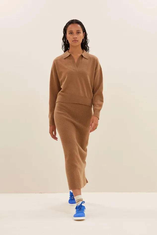 Women Dex Skirt Camel Bybar Skirts