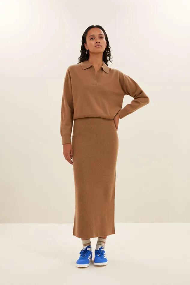 Women Dex Skirt Camel Bybar Skirts