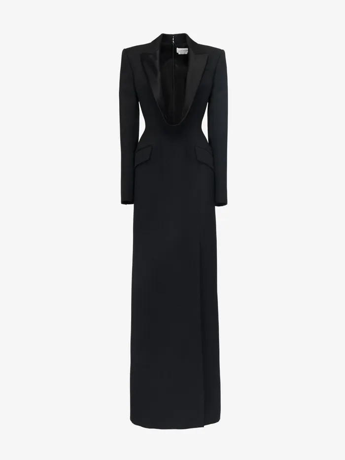 Women Dresses Alexander McQueen Long Jacket Dress Black